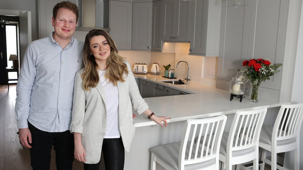 Aoife McGettigan (28) and Ronan Ward (29) pictured in their house, Milltown, Dublin 6. Photograph: Damien Eagers/The Irish Times