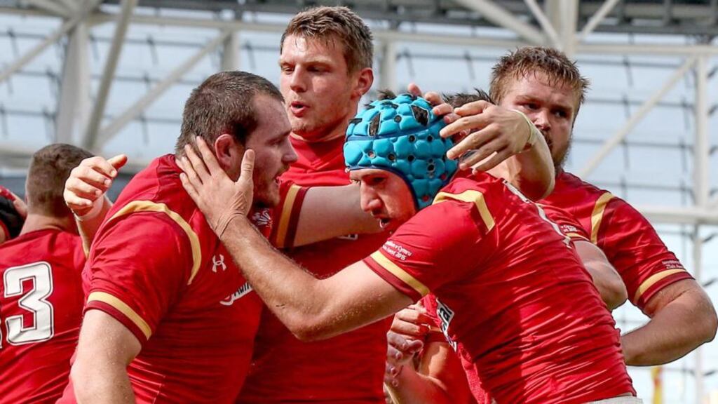 Ken Owens (left) is one of only two hookers named in the Wales squad for the World Cup. Photograph: James Crombie/Inpho