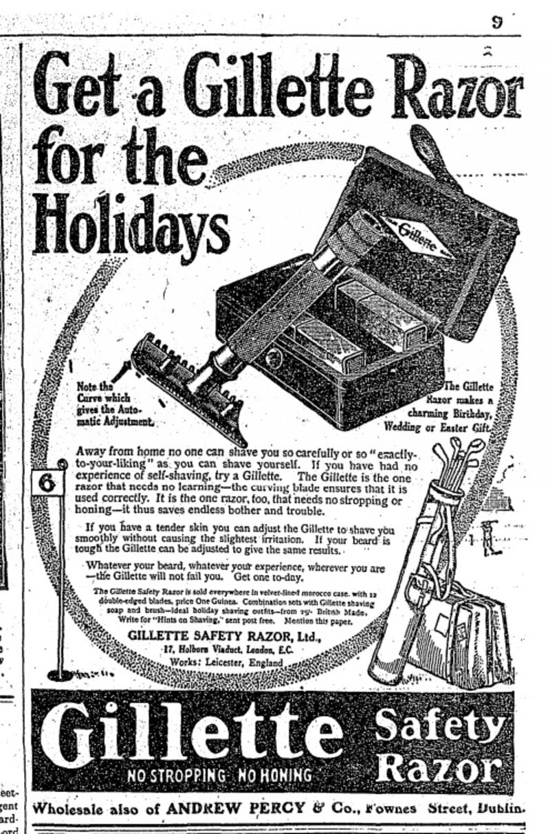 Get a Gillette Razor for the holidays (April 12th, 1911)