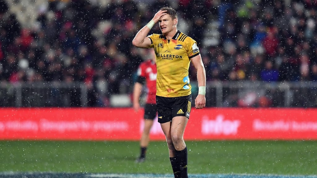 Jordie Barrett has blamed ‘human error’ after he entered a stranger’s flat with a friend following a night out in Dunedin. Photograph: Kai Schwoerer/Getty