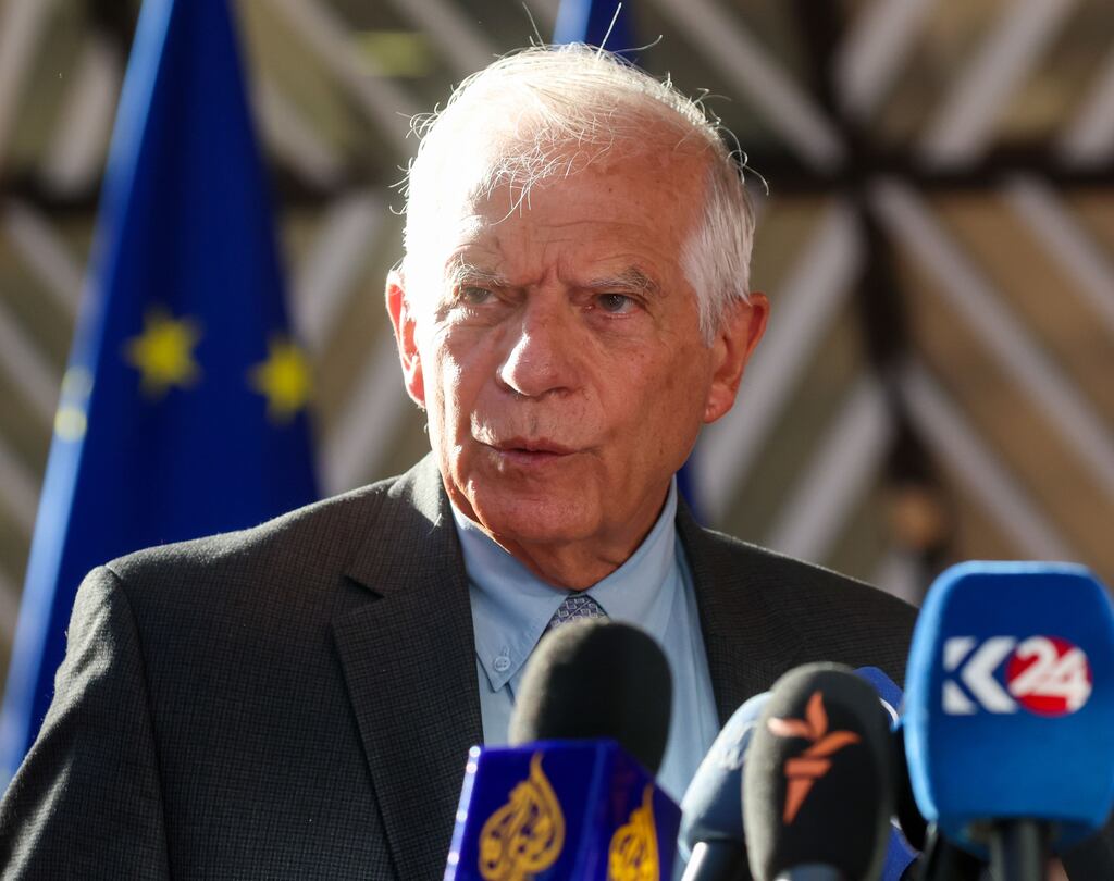 European foreign affairs policy chief Josep Borrell. Photograph: Olivier Hoslet/EPA