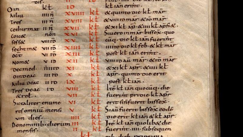 A manuscript in Latin and medieval Irish. Image: courtesy of Royal Irish Academy