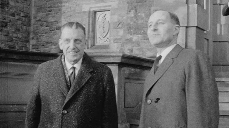 Seán Lemass and Terence O’Neill at Stormont from Ulster Television archives, 1959-1969