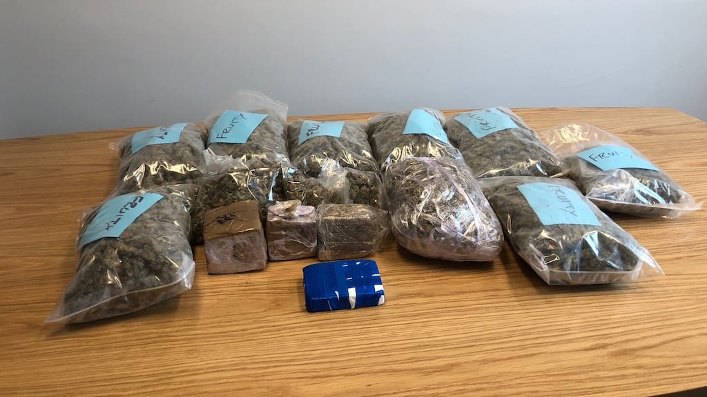 Drugs seized in Co Wexford on Saturday. Photograph: Garda Press Office