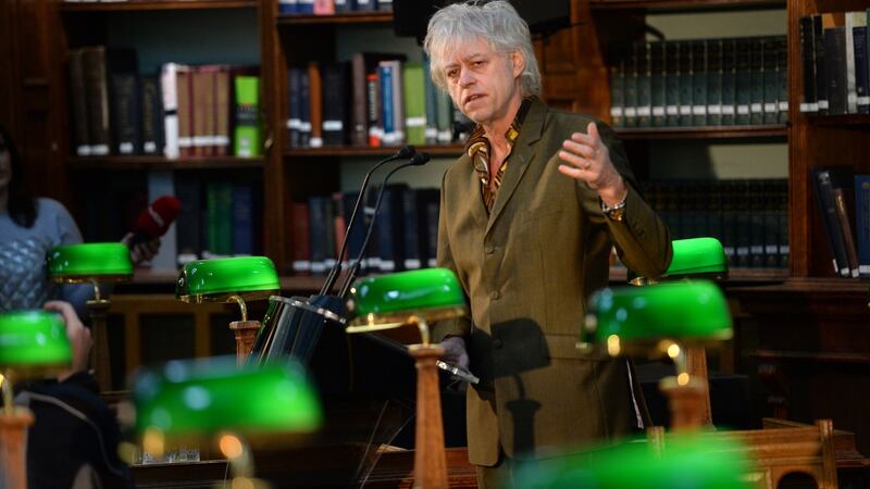 Bob Geldof at the National Library of Ireland, Kildare Street, Dublin. File photograph: Dara Mac Dónaill/The Irish Times