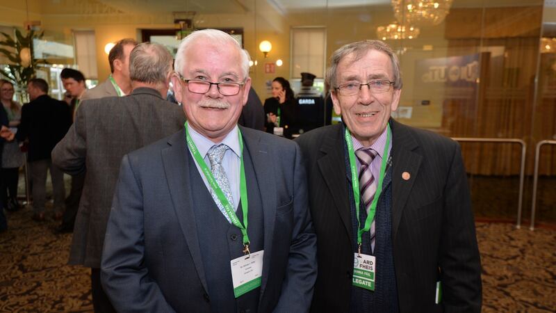 Michael O’Reilly and John O’Connor from Monaghan. Photograph: Alan Betson