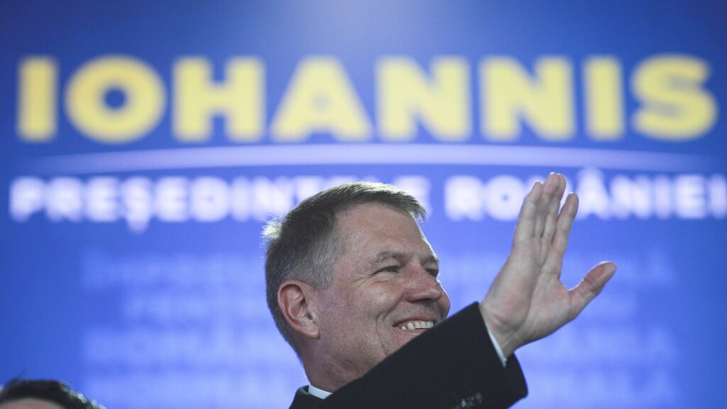 Klaus Iohannis: a fierce critic of the PSD’s bid to weaken anti-graft laws and increase political control over Romania’s courts. Photograph: Inquam Photos/Octav Ganea