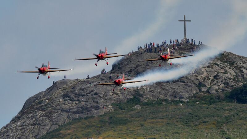 Members of the Royal Jordanian Falcons. Photograph: Alan Betson