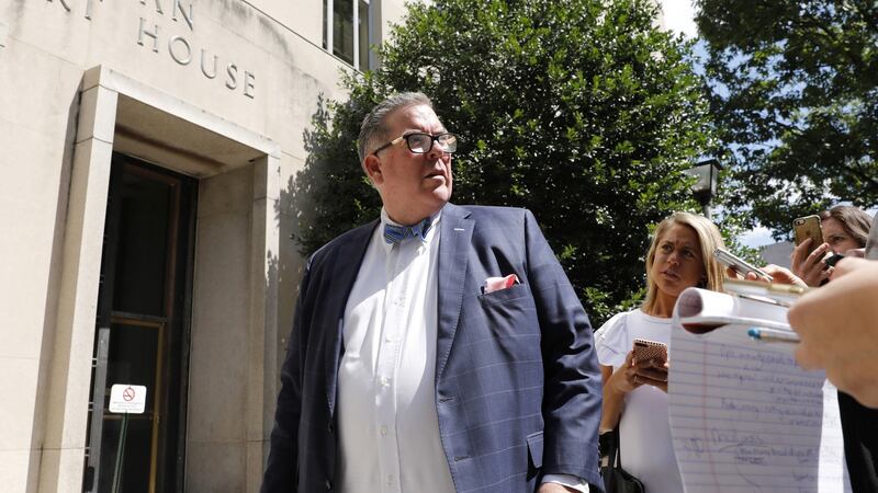 Mariia Butina’s lawyer Robert Driscoll outside the federal court in Washington. Photographer: Yuri Gripas/Bloomberg
