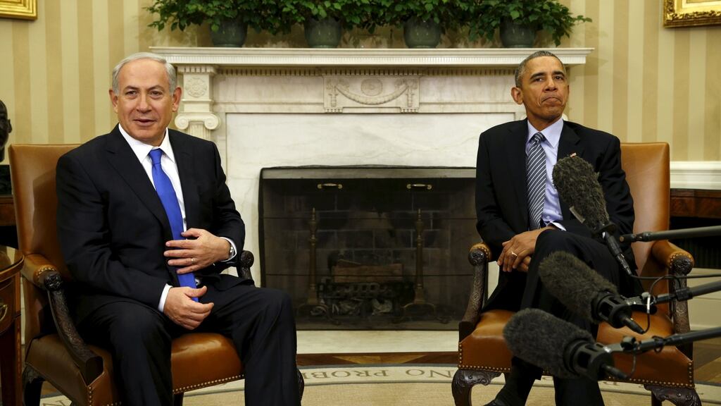 Israeli prime minister Binyamin Netanyahu with US president Barack Obama at their first meeting in a year: Both leaders have reasons to put the past behind them. Photograph: Kevin Lamarque/Reuters