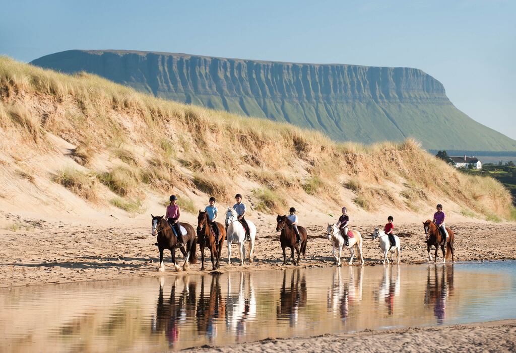 Horse trekking in Sligo, with Island View Riding Stables. Tourism operators outdoors have complained about being shut out of the State’s CRSS support scheme.