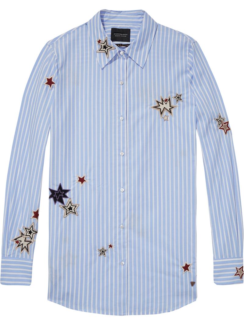 Embroidered Scotch & Soda long sleeve shirt wws 124.95 now 62.50 from Arnotts