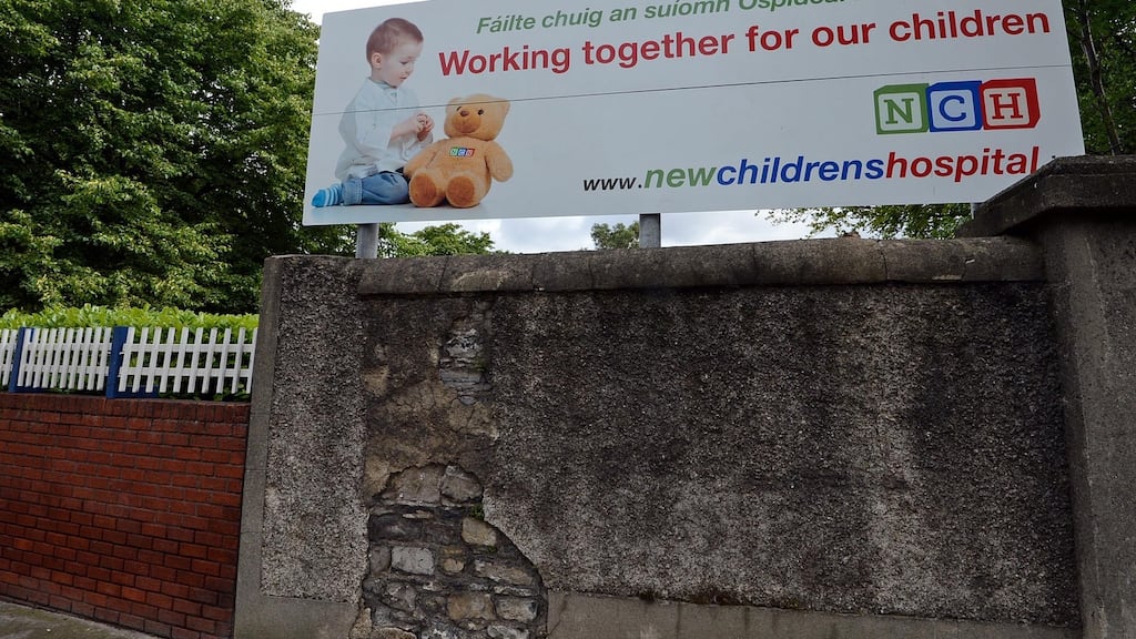 The site of the proposed National Children’s Hospital, at St James’s Hospital, Dublin: BAM broke ground on the €1bn children’s hospital last year. Photograph: Eric Luke