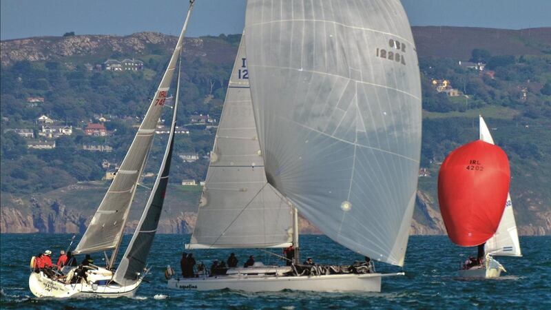Yachts off Dún Laoghaire
