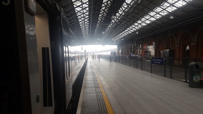 Gardai on the scene of a weapons seizure at Connolly Station. Photograph: Paddy Logue