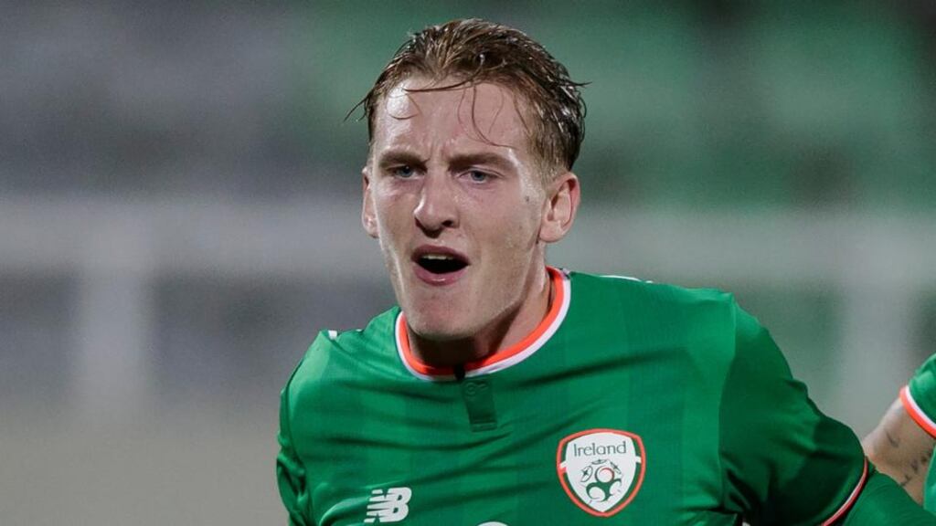 Portsmouth’s in-form 22-year-old striker Ronan Curtis has been added to the Republic of Ireland squad for the Poland friendly. Photograph: Valdrin Xhemaj/EPA