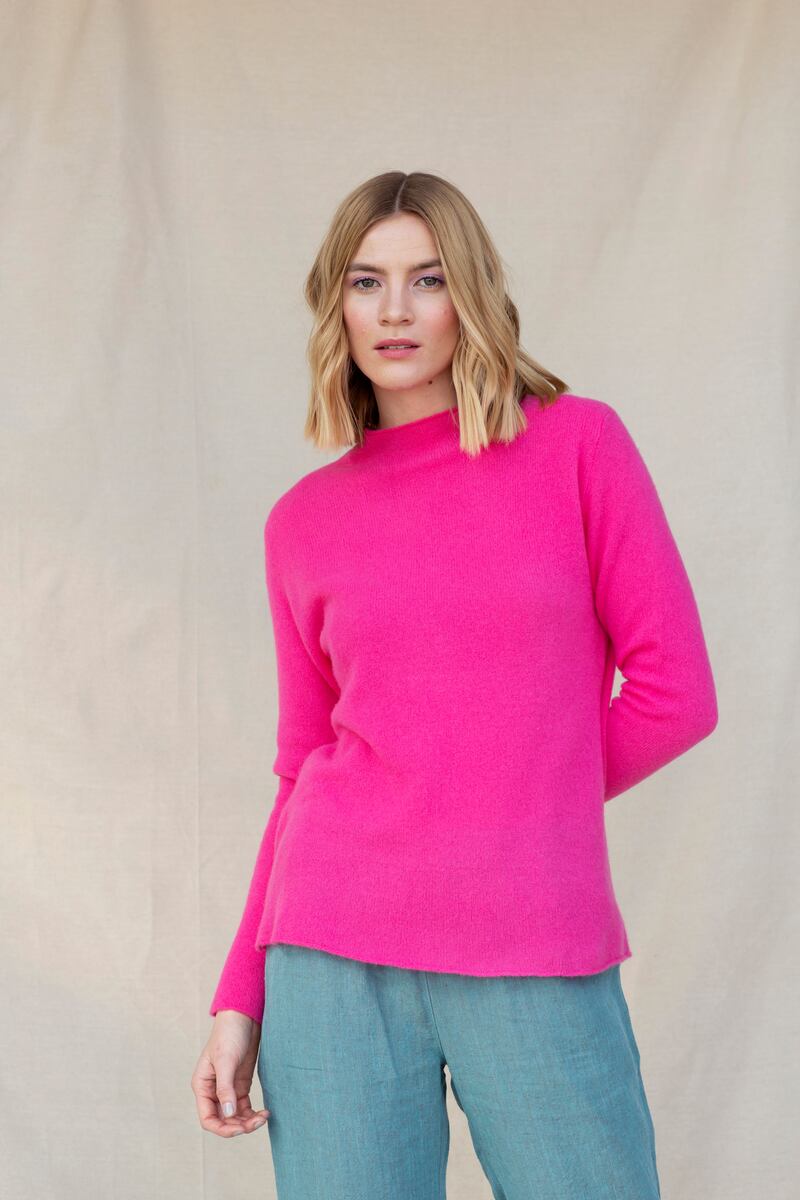 The Emma hot pink sweater €395, Laura Chambers