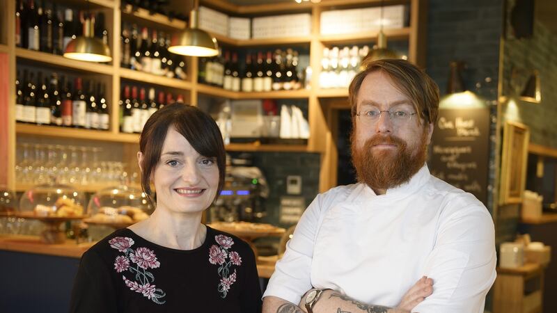 Drigin Gaffey and JP McMahon in Tartare Cafe + Wine Bar, Galway. Photograph: xposure