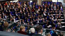 New German Bundestag meets for first time with Merkel as observer