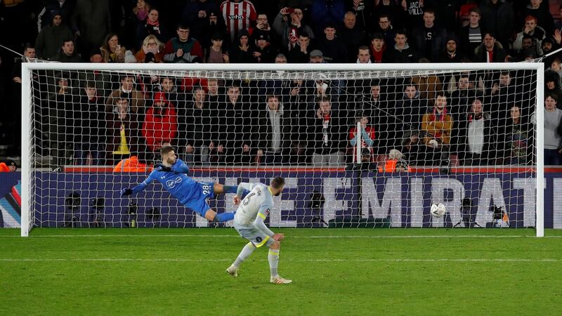 Keogh slotted home the winning penalty after Derby again came from 2-0 down. Photo: David Klein/Reuters