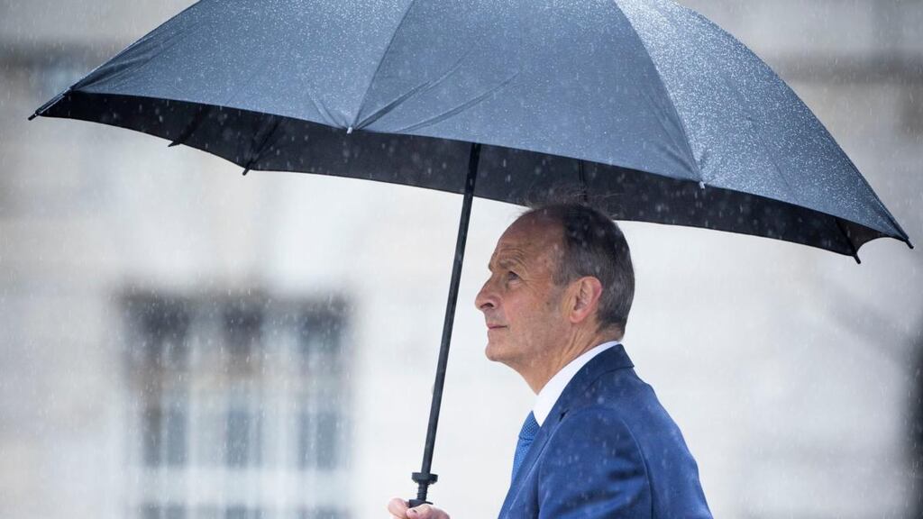 Taoiseach Micheál Martin at a National Day of Commemoration Ceremony in Dublin to honour Irish who died in wars or on service with the UN. Photograph: Tom Honan
