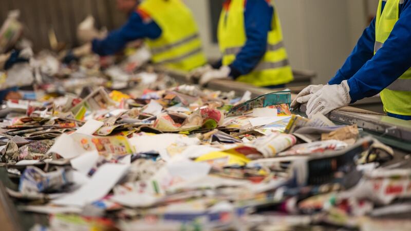 While Ireland’s waste facilities are very high tech, there are still humans on the sorting lines who have to extract contaminated materials. Photograph: iStock