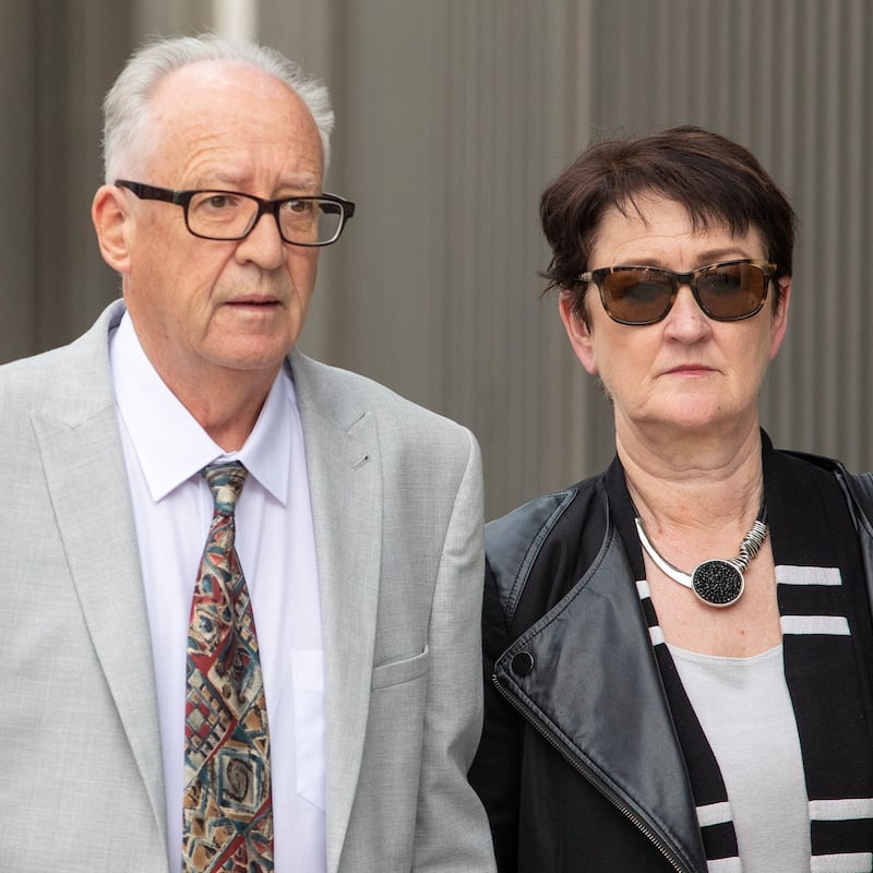 Patric and Geraldine Kriégel, Ana’s parents. Photograph: Collins Courts