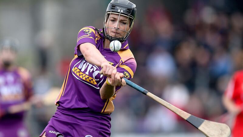 Ursula Jacob, a camogie All-Ireland winner with Wexford, has criticised the rule that forces players to wear skorts. Photograph: Ryan Byrne/Inpho
