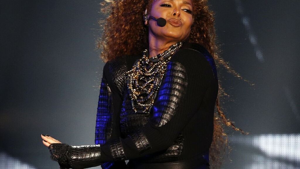 Baby talk: singer Janet Jackson performing during the Dubai World Cup horse racing event in  Dubai earlier this year.  Jackson has confirmed that she is pregnant with her first child at age 50. Photograph: Karim   Sahibkarim Sahib/AFP/Getty Images