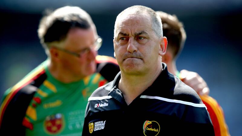 Carlow manager Turlough O’Brien: “I just think most of these rules would actually be detrimental to the game.” Photograph: Ryan Byrne/Inpho