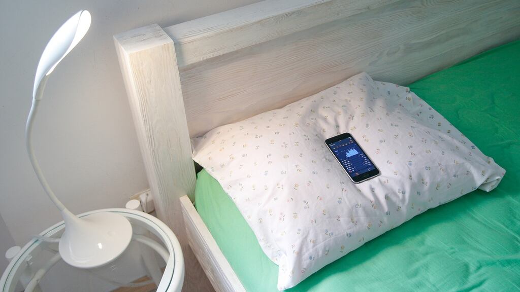 The Beddit app  on an iPhone. Your sleep app may be telling you about broken sleep that didn’t actually happen.  Photograph:  Jaap Arriens/NurPhoto via Getty Images