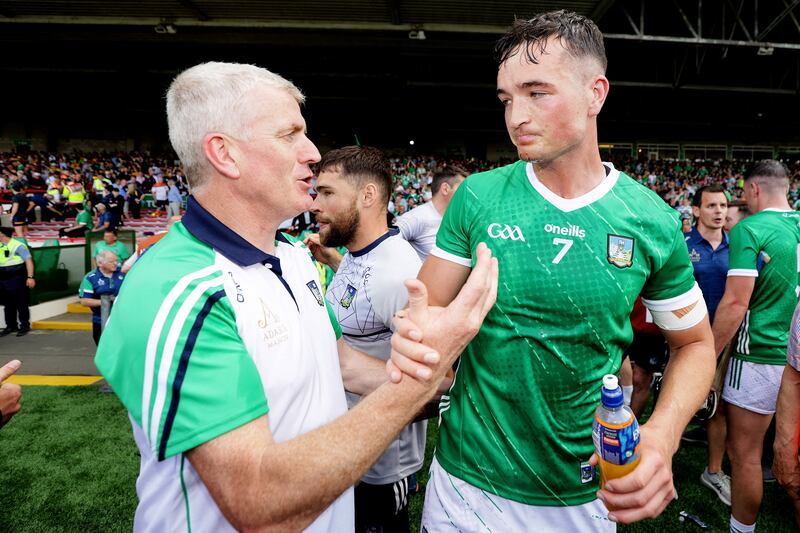 Limerick manager John Kiely said he never had any hesitation in picking Kyle Hayes despite his violent disorder conviction. Photograph: Laszlo Geczo/Inpho