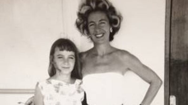 Julie Parsons, aged 12, and her mother, Elizabeth, on the boat travelling from New Zealand to Ireland.