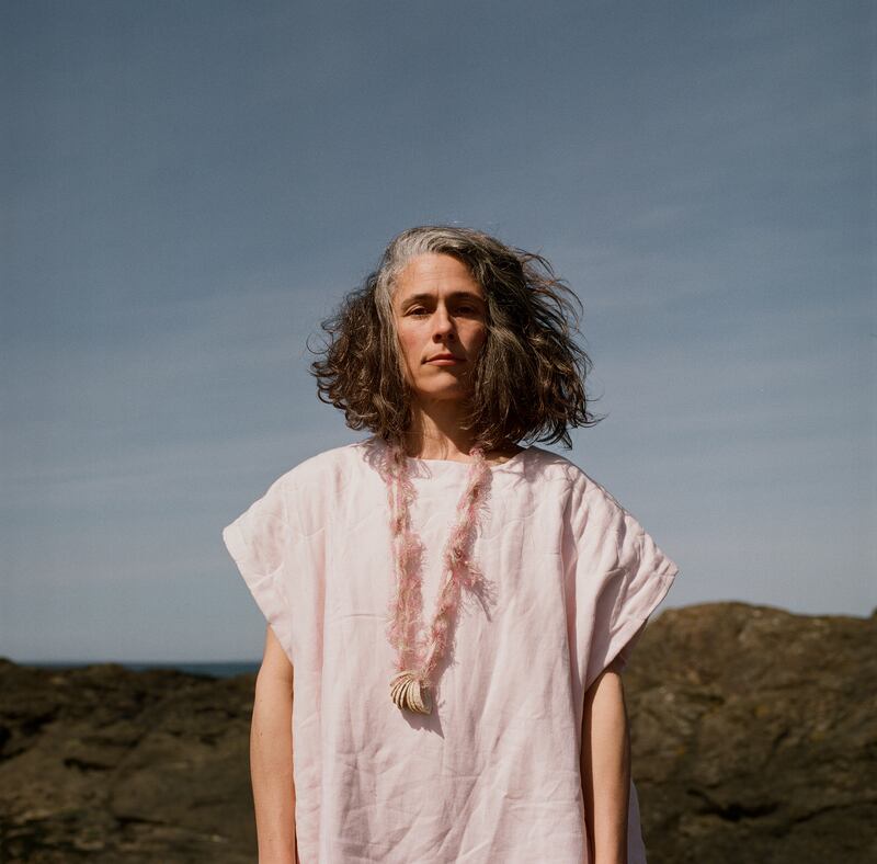 A dress in pink Irish linen from The Tweed Project's A Gentle Life collection. Photograph: Doreen Kilfeather