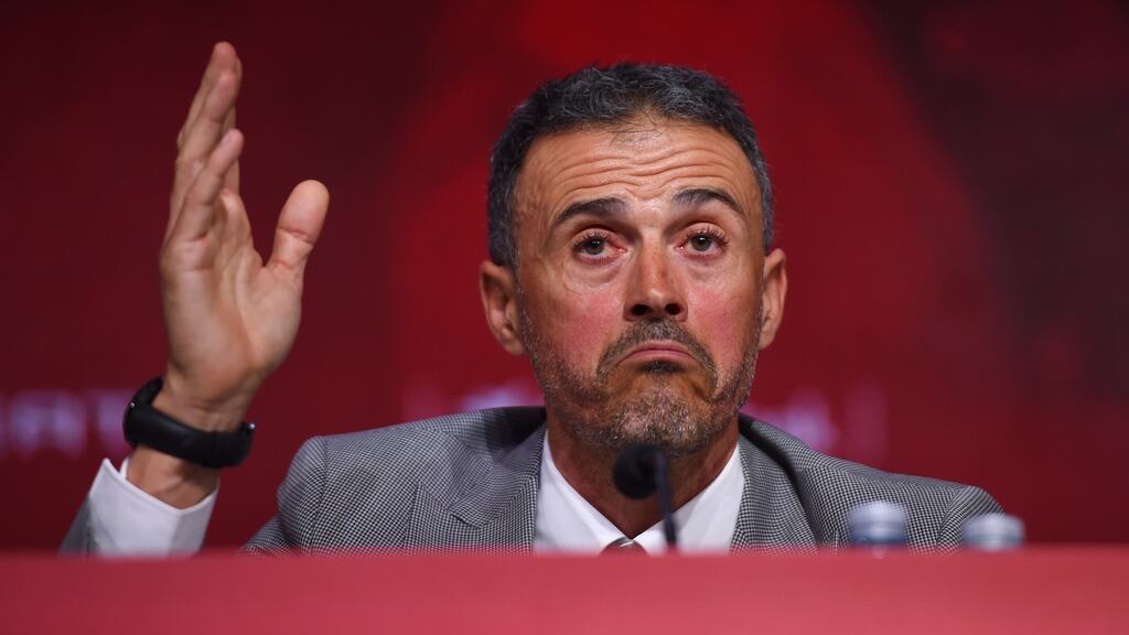 Luis Enrique has resumed his role as Spain manager following the death of his daughter. Photograph: Denis Doyle/Getty
