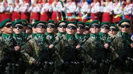 Armoured vehicles seen crossing into Ukraine border