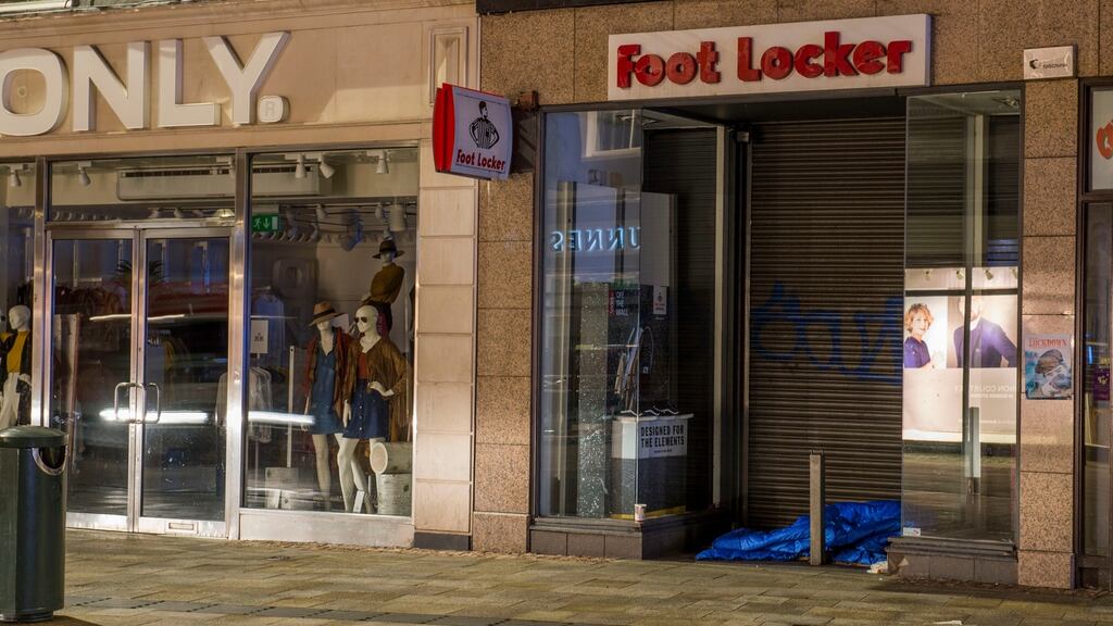 A file image from October showing someone sleeping rough on Grafton Street in Dublin. Photograph: Dara Mac Dónaill/The Irish Times