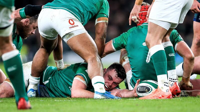 James Ryan in action for Ireland against Scotland last weekend. Photograph: Gary Carr/Inpho
