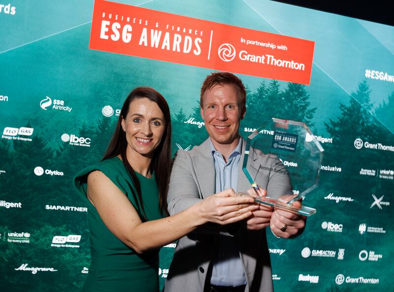 Nicola Mullen and Jonathan McCluskey from Xerotech Battery Systems