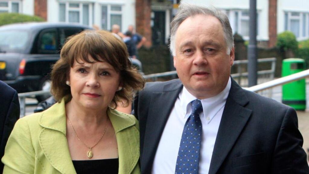 Dana Rosemary Scallon (left) and her brother John Brown who was today cleared of indecently assault on two girls. Photograph: National News