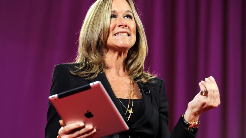 Angela Ahrendts, former chief executive officer of Burberry Group, will be the only woman on Apple’s executive team when she takes over its retail operation in the first half of this year. Photograph: Peter Foley/Bloomberg