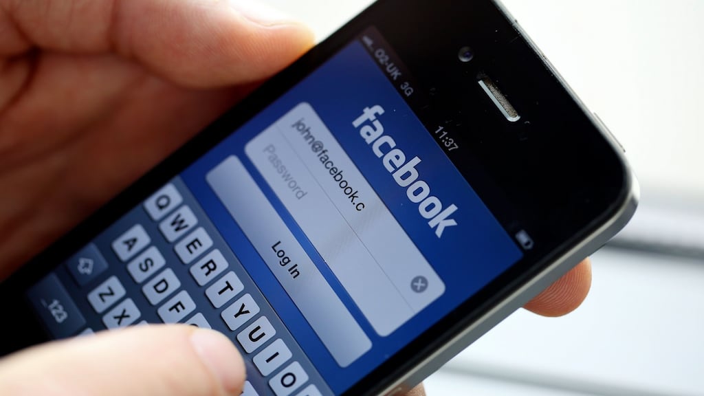 A Facebook stock image. The company and Ireland’s Woman’s Aid have produced an online safety guide. Photographer: Chris Ratcliffe/Bloomberg