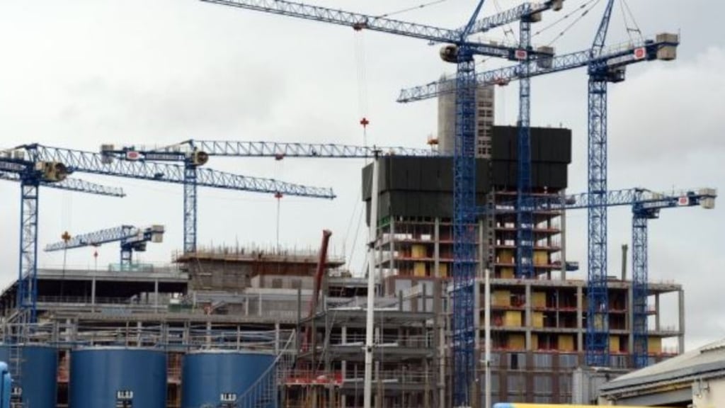 Construction output grew by 12 per cent to €23 billion last year, a report by consultants Mitchell McDermott says. Photograph: Alan Betson
