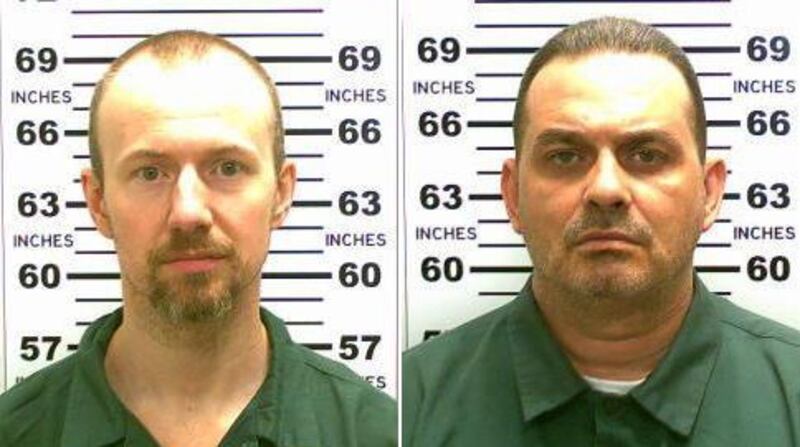 David Sweat (left) and Richard Matt, who escaped from an upstate New York prison in 2015. Ben Stiller’s new miniseris is based on their real-life escape.    Photograph: New York State Police/The New York Times
