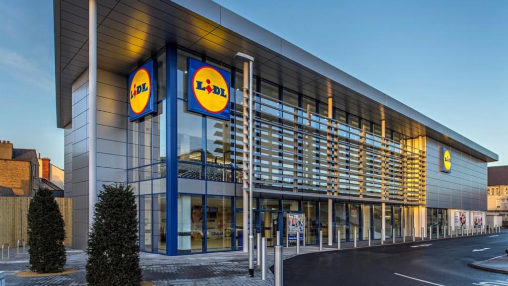 Innovative design: the Lidl in Terenure village was built on stilts to allow for car park spaces to be fitted underneath the store