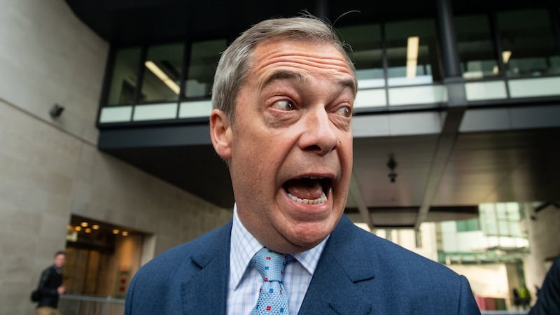 Brexit Party leader Nigel Farage. Photograph: Dominic Lipinski/PA Wire