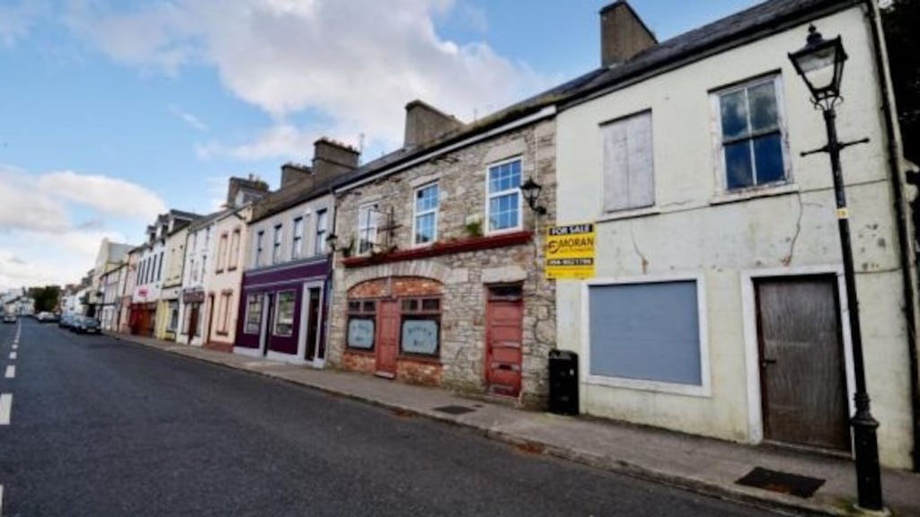 Premises for sale in Kiltimagh, Co Mayo. File photograph: Alan Betson