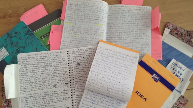 Justin Keating’s notebooks: in their raw form, they were a work obviously interrupted