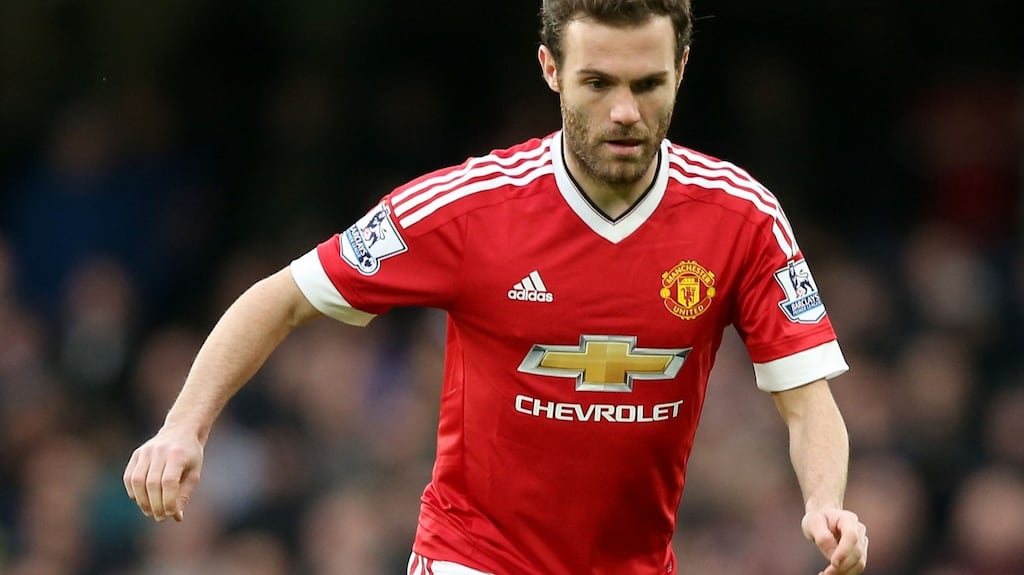 Manchester United’s Juan Mata said this week he wanted club to rescue season by winning Europa League. Premier League wants to incentivise clubs to take Europa League more seriously. Photograph: Adam Davy/PA Wire.