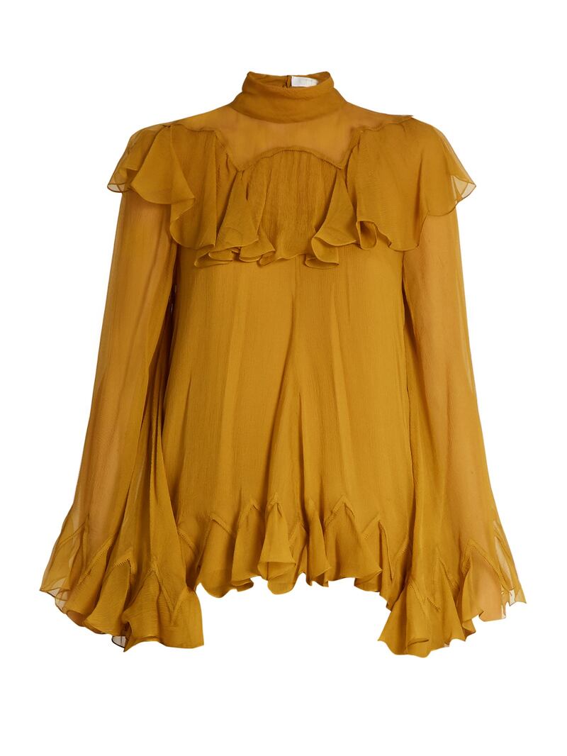 Crepon blouse for €1,572 from Chloe.
